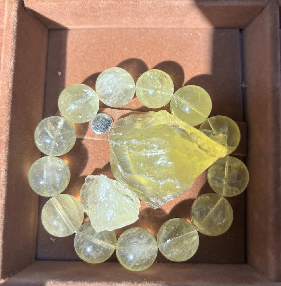 Citrine Crystal Bracelet & Raw Stones Set – Abundance · Energy · Joy