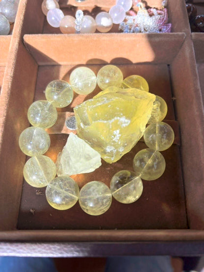 Citrine Crystal Bracelet & Raw Stones Set – Abundance · Energy · Joy