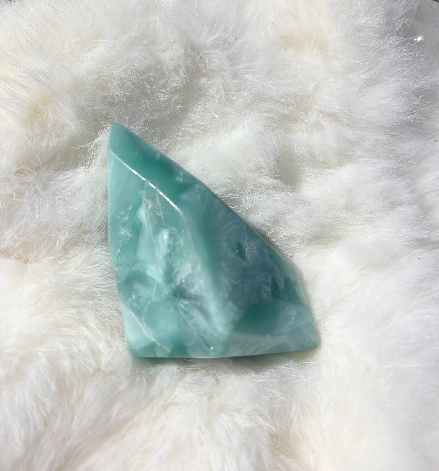 Aquamarine Crystal Tower – Calm · Courage · Inner Clarity (One of a Kind)