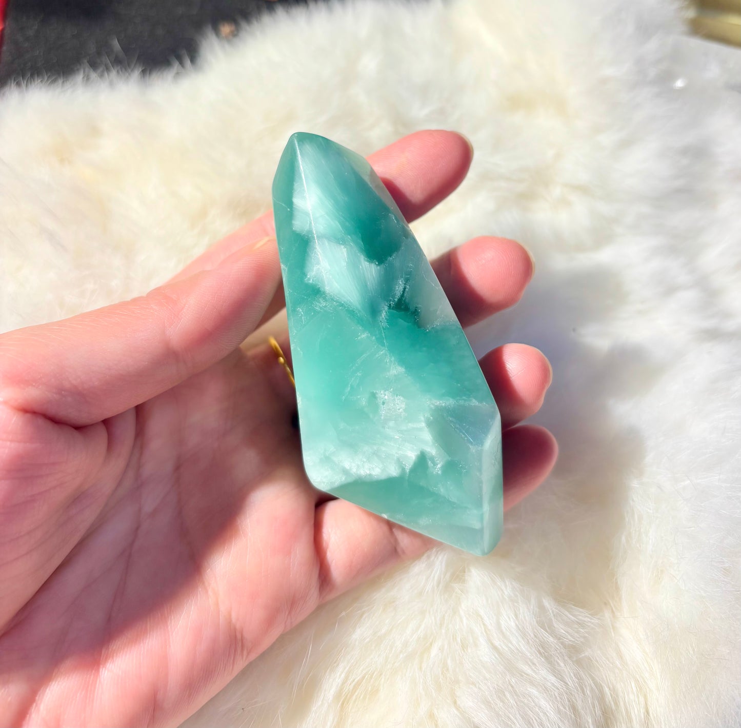 Aquamarine Crystal Tower – Calm · Courage · Inner Clarity (One of a Kind)