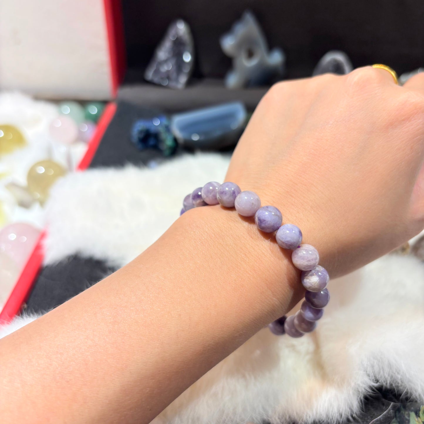 Natural Amethyst Crystal Bracelet | Healing Energy Jewelry