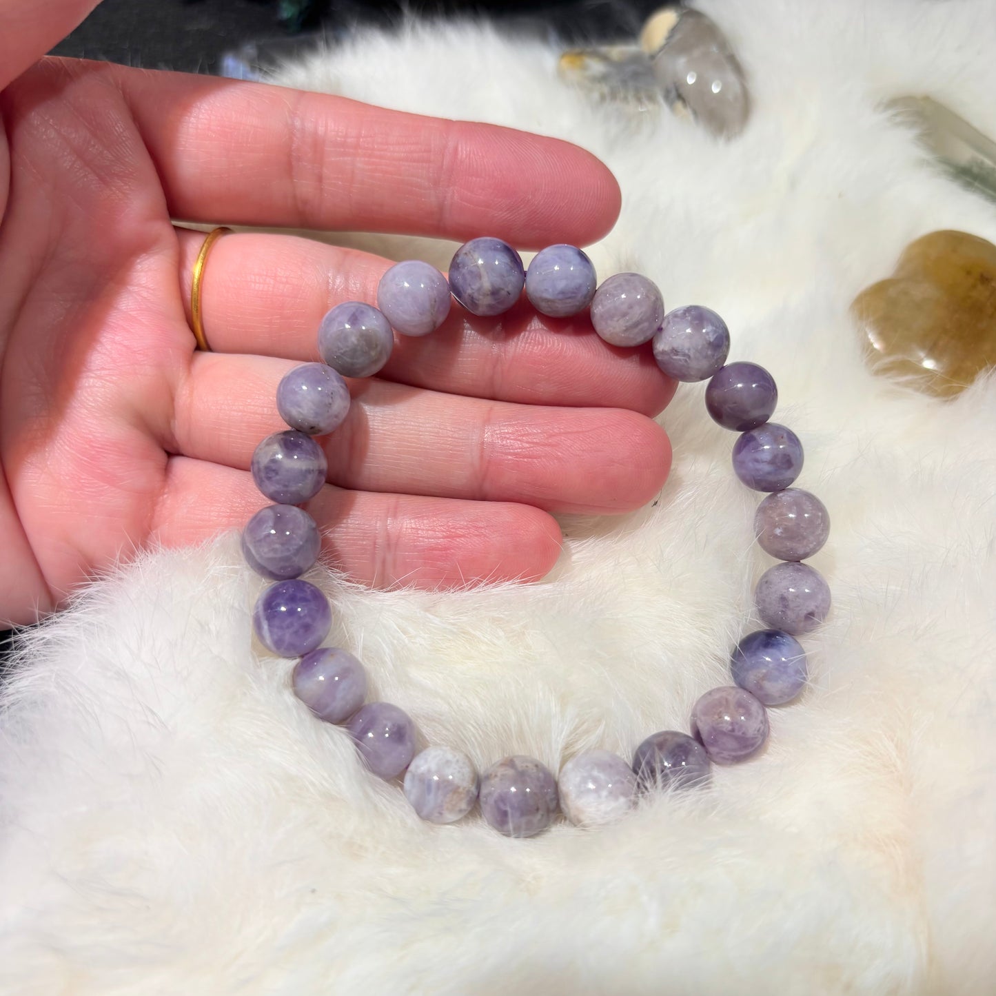 Natural Amethyst Crystal Bracelet | Healing Energy Jewelry