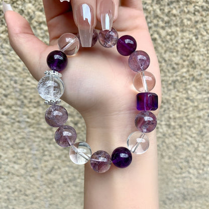 Natural Amethyst Love Healing Bracelet · Heart & Emotional Balance Crystal