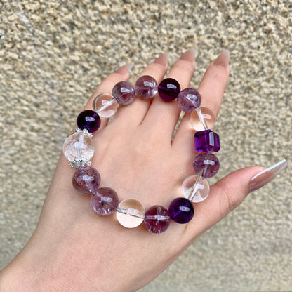 Natural Amethyst Love Healing Bracelet · Heart & Emotional Balance Crystal