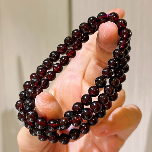 Natural Red Garnet Multi-Layer Bracelet – Passion, Love & Heart Healing Crystal Jewelry