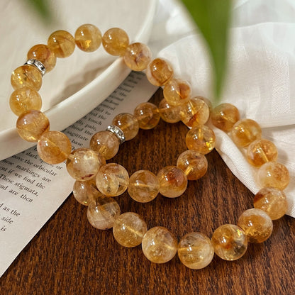 Natural Citrine Crystal Bracelet – Love Healing, Emotional Confidence & Positive Energy Jewelry