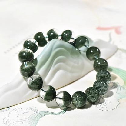 Green Phantom Crystal Bracelet – Heart Healing & Love Growth Energy Stone