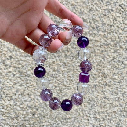Natural Amethyst Love Healing Bracelet · Heart & Emotional Balance Crystal