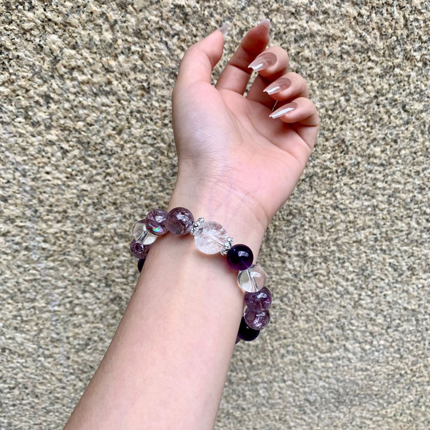 Natural Amethyst Love Healing Bracelet · Heart & Emotional Balance Crystal