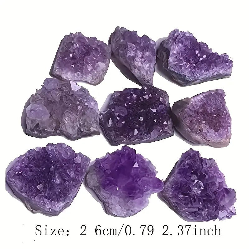 Natural Amethyst Raw Crystal Cluster · Heart Healing, Emotional Harmony & Love Attraction Stone Decor