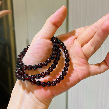 Natural Red Garnet Multi-Layer Bracelet – Passion, Love & Heart Healing Crystal Jewelry