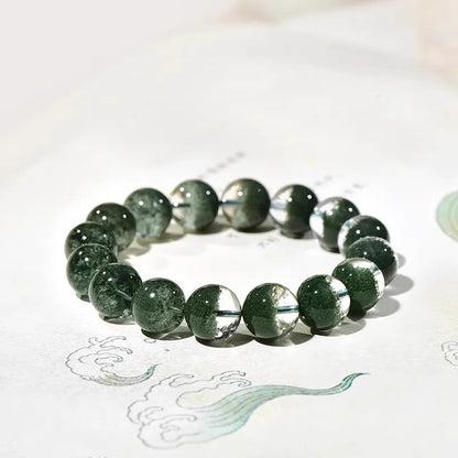 Green Phantom Crystal Bracelet – Heart Healing & Love Growth Energy Stone