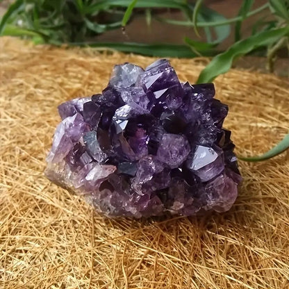 Natural Amethyst Raw Crystal Cluster · Heart Healing, Emotional Harmony & Love Attraction Stone Decor
