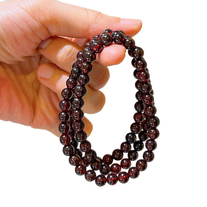 Natural Red Garnet Multi-Layer Bracelet – Passion, Love & Heart Healing Crystal Jewelry