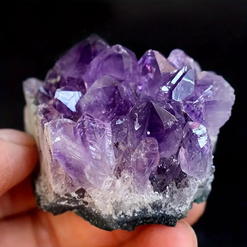 Natural Amethyst Raw Crystal Cluster · Heart Healing, Emotional Harmony & Love Attraction Stone Decor